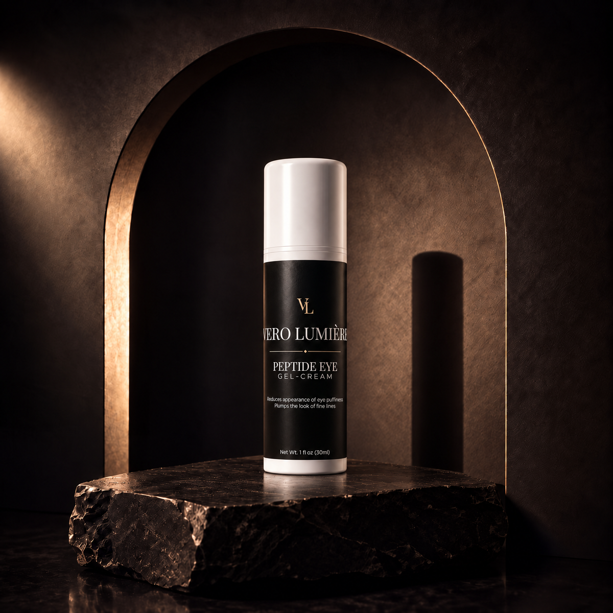 Gel-crema para el contorno de ojos con péptidos