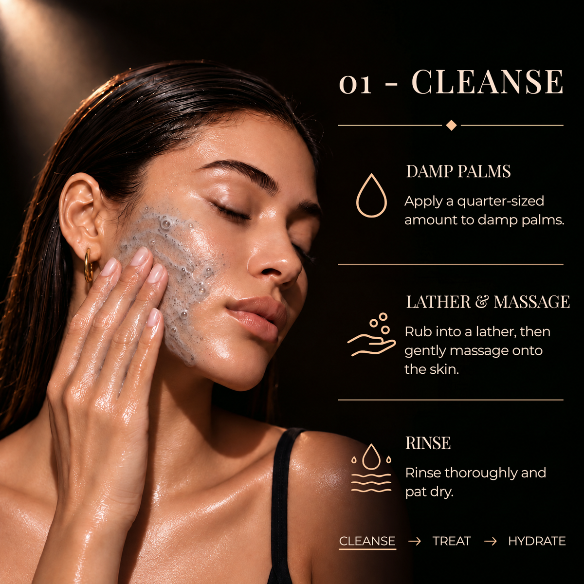 Limpiador facial de carbón