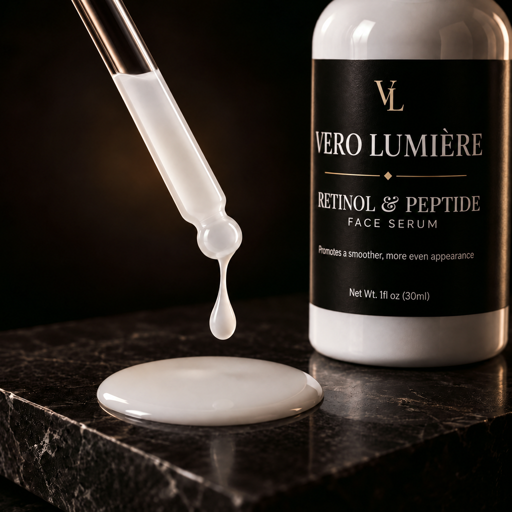 Sérum facial de retinol y péptidos